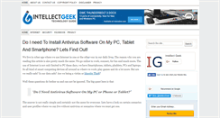 Desktop Screenshot of intellectgeek.com