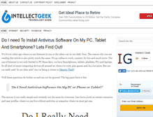 Tablet Screenshot of intellectgeek.com